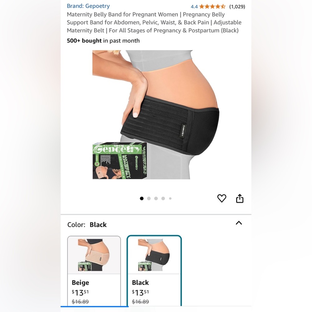 Maternity support belt 🖤